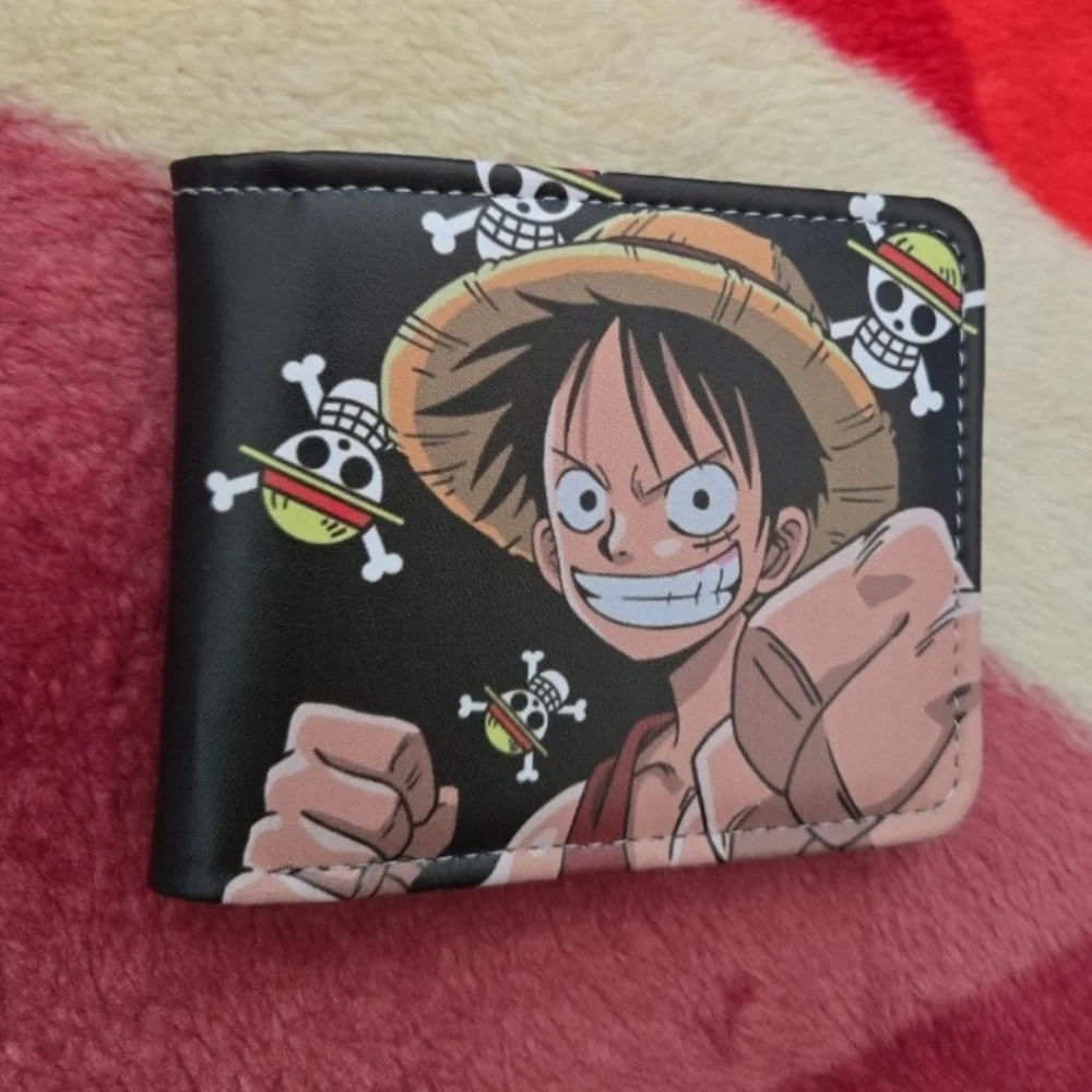 New one piece anime manga leather wallet